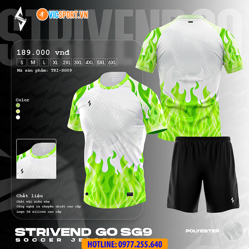 Áo đá banh thiết kế Strivend Go SG09 - Hình ảnh 9