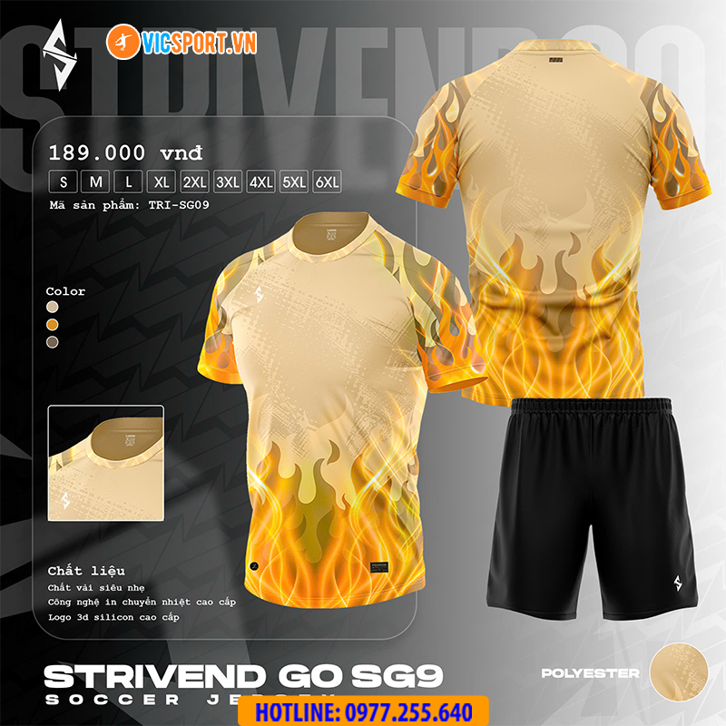 Áo đá banh thiết kế Strivend Go SG09 - Hình ảnh 10