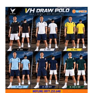Áo polo thể thao VH Draw đa năng