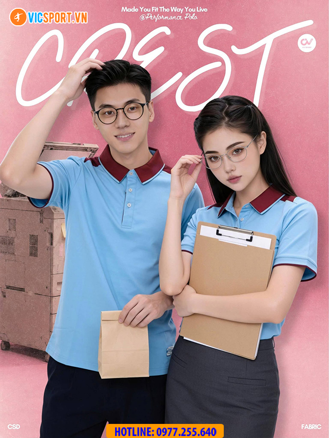Áo polo thể thao CV Crest đa năng - Hình ảnh 22