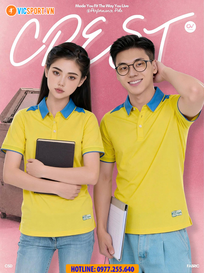 Áo polo thể thao CV Crest đa năng - Hình ảnh 24