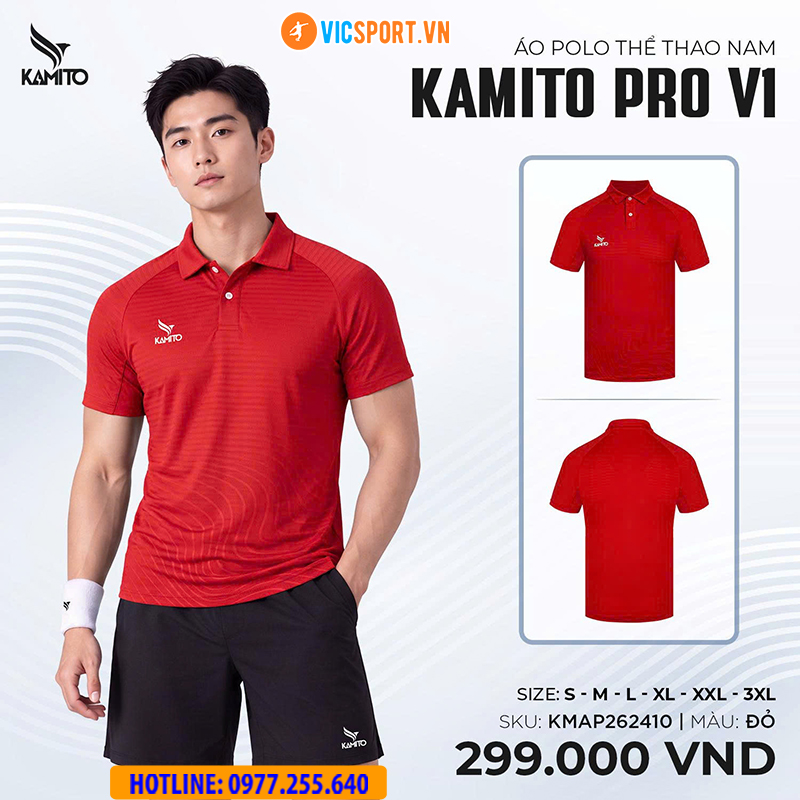 Áo polo thể thao Kamito Pro V1 - Hình ảnh 12