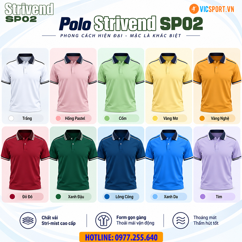 Áo polo thể thao Strivend SP02 đa năng - Hình ảnh 44