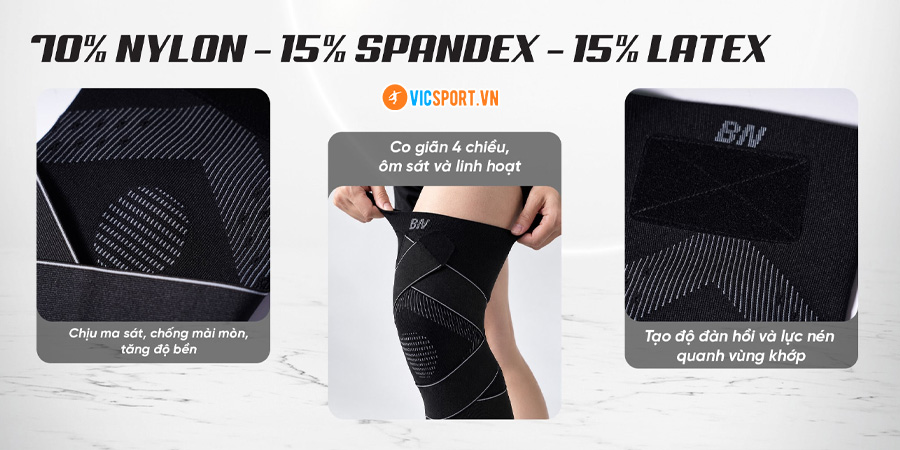 Băng đầu gối Beyono Knee Support BCKS04 có đai - Hình ảnh 12