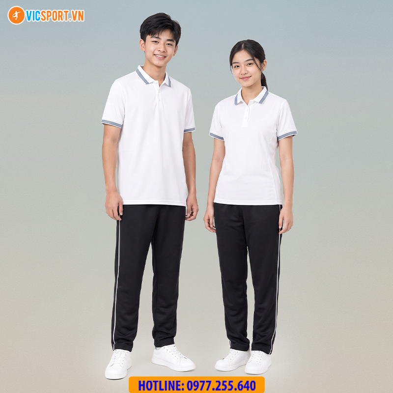 Quần dài thể dục Strivend màu đen 1 sọc - Hình ảnh 17