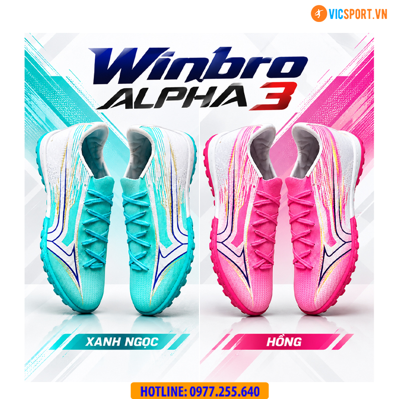 Giày đá banh Winbro Alpha 3 đế TF cổ thun