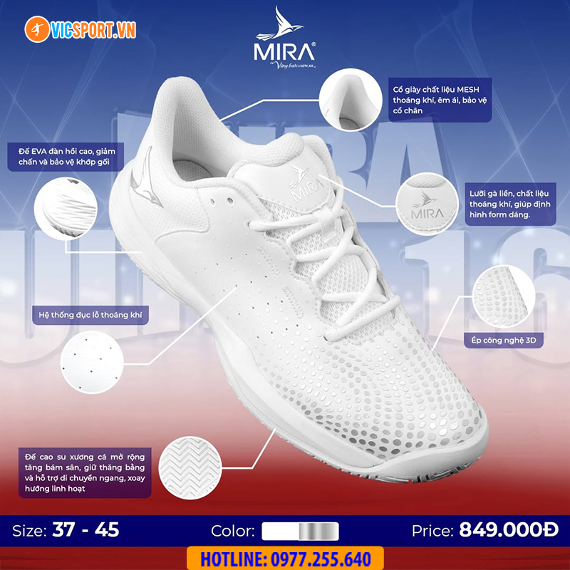 Giày thể thao Mira Ultra 1.6 đa năng - Hình ảnh 16