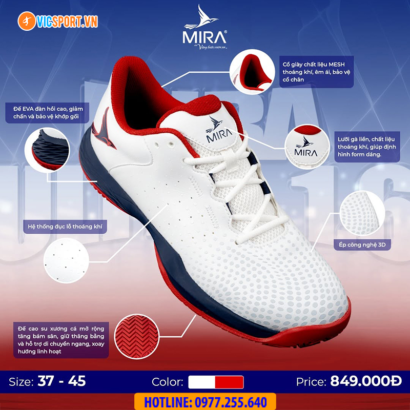 Giày thể thao Mira Ultra 1.6 đa năng - Hình ảnh 17