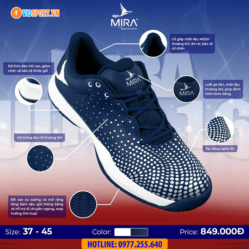Giày thể thao Mira Ultra 1.6 đa năng - Hình ảnh 19