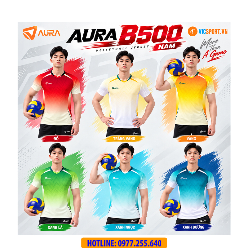 Quần áo bóng chuyền nam Aura B500