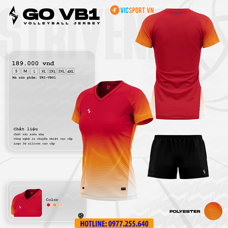 Quần áo bóng chuyền Strivend Go VB01 - Hình ảnh 27