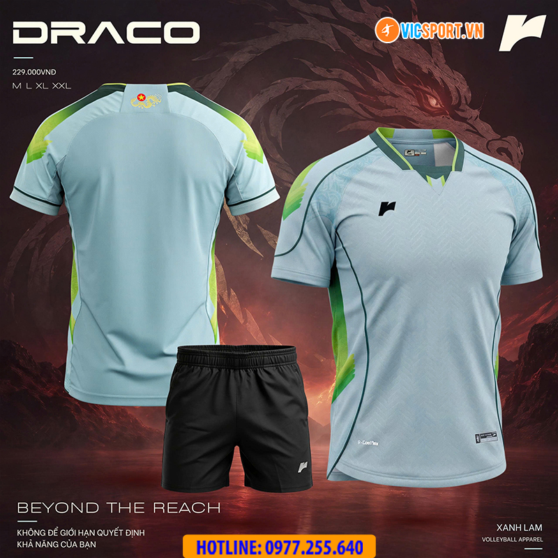 Quần áo bóng chuyền nam Riki Draco - Hình ảnh 8
