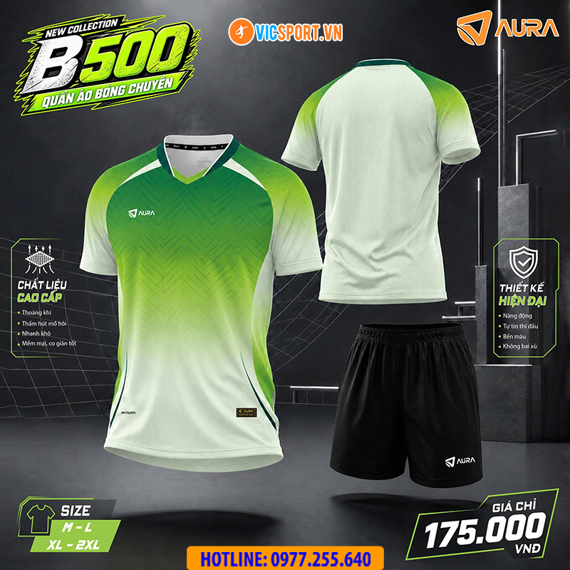 Quần áo bóng chuyền nam Aura B500 - Hình ảnh 7