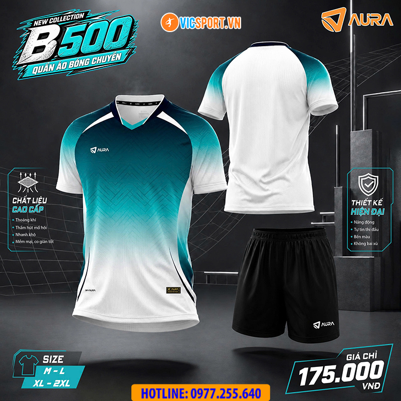 Quần áo bóng chuyền nam Aura B500 - Hình ảnh 5