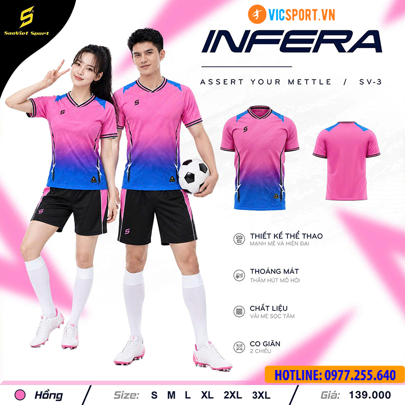 Áo đá banh không logo SV Infera - Hình ảnh 23