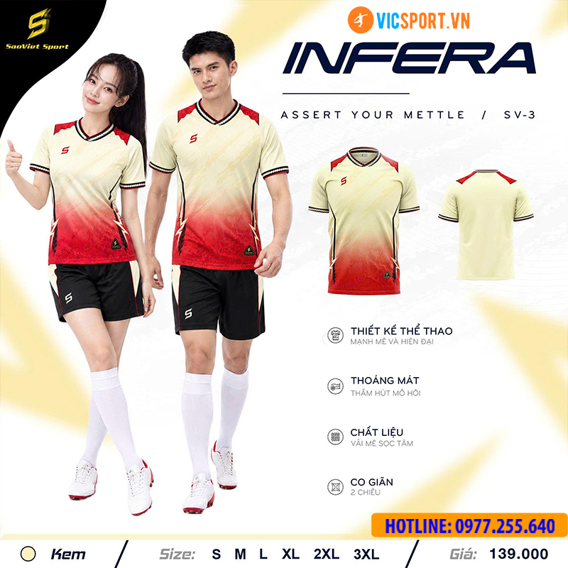Áo đá banh không logo SV Infera - Hình ảnh 24