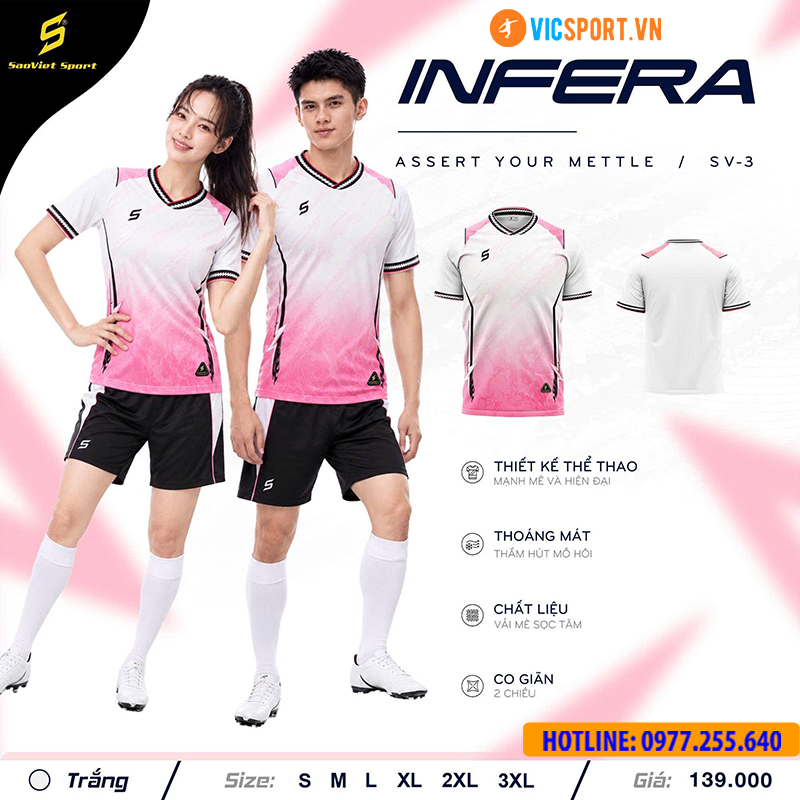 Áo đá banh không logo SV Infera - Hình ảnh 25