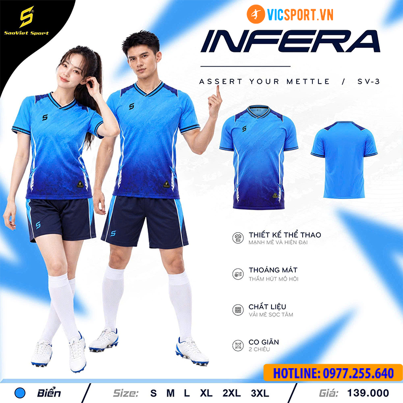 Áo đá banh không logo SV Infera - Hình ảnh 27
